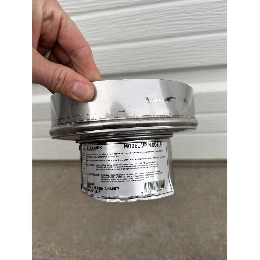 NEW SELKIRK CORP 244246 4VP A6 Chimney Adapter